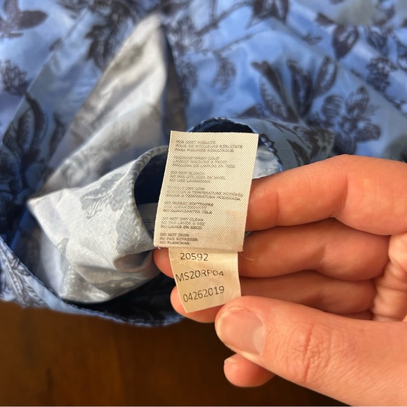 Peter Millar Collection Men's Blue Drawstring Blue Floral Swim Shorts Size L - Picture 12 of 12